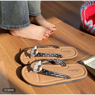 Dép Kẹp Nữ Mặt Mèo Dễ Thương, Đế Mềm Chống Trơn Trượt, Dép Xỏ Ngón Đi Biển Đi Chơi Siêu Cute - Đoàn Shoes - TÔNG MÈO