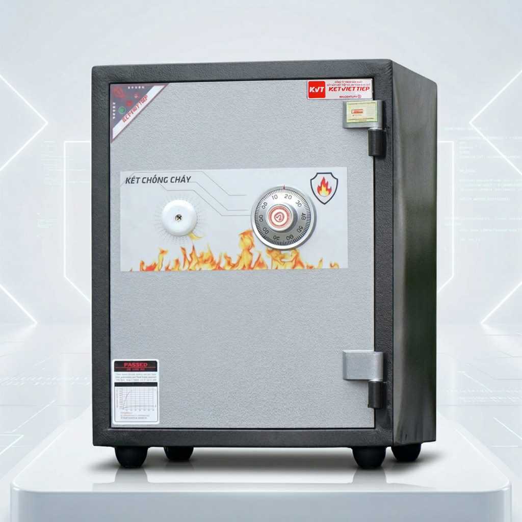 Két sắt Việt Tiệp khóa cơ KVT40KC chống cháy két sắt chính hãng giá rẻ an toàn
