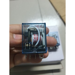 Rơ le trung gian 8 chân 10A 12v 24v 220vac , relay kiến LY2N ( kèm đế )