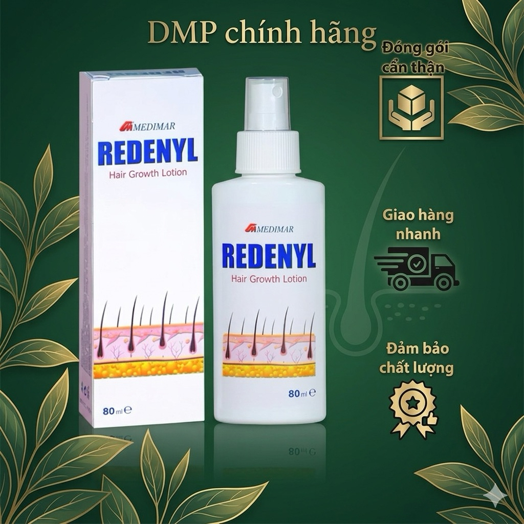 Redenyl lotion - Dưỡng tóc và hỗ trợ mọc tóc , ngăn rụng tóc 80 ml
