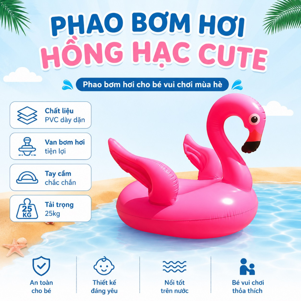 Phao Bơm Hơi Trẻ Em Hình Thú Ô Tô Máy Bay, Phao Tập Bơi Cho Bé, Phao Bơi Trẻ Em An Toàn Cao Cấp + BƠM