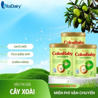 Combo 4-12 hộp Colosbaby Lactoferrin L800g , cho trẻ sinh mổ, tăng cường miễn dịch. Vitadairy.
