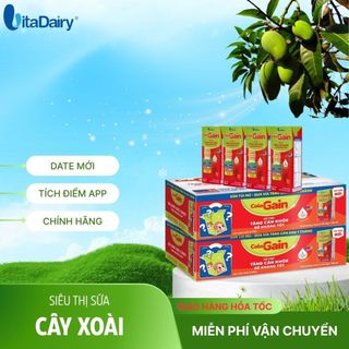 Combo 3-4 Thùng sữa pha sẵn Colos Gain miễn dịch khỏe, lên cân nhanh Vitadairy.