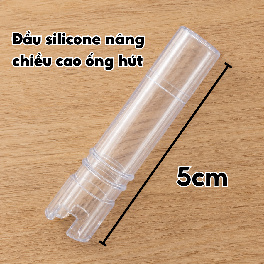 Đầu silicone nâng chiều cao ống hút thủy tinh 84HYDRO