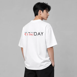 Áo thun nam nữ AURORIS Sunday oversize 100% cotton 250gsm cao cấp, áo phông form rộng trẻ trung