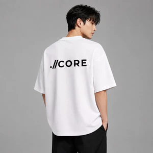 Áo thun nam nữ AURORIS Core oversize 100% cotton 250gsm cao cấp, áo phông unisex form rộng trẻ trung