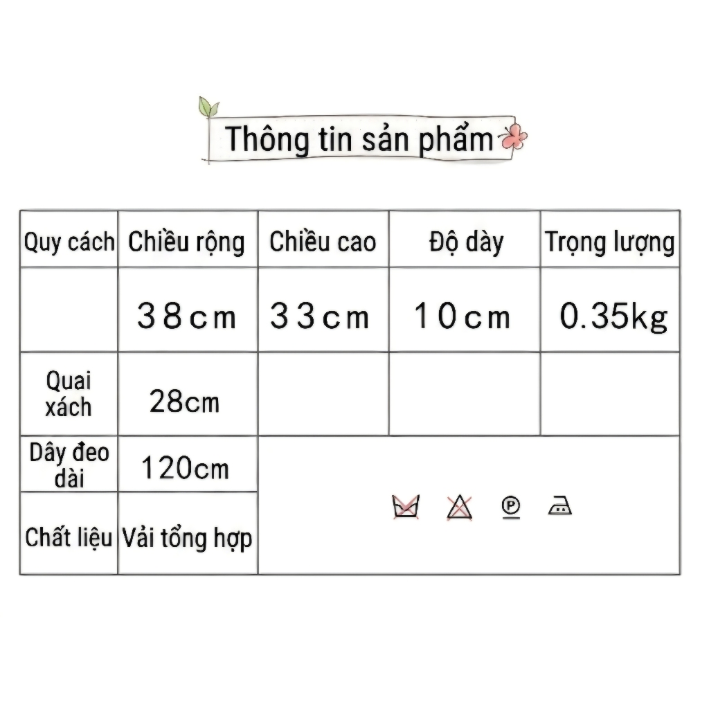 Túi Tote Vải Nữ Đeo Chéo Có Ngăn Trong Suốt (Ita Bag) Kèm Phụ Kiện Gấu Bông Dễ Thương Đi Học Đi Chơi