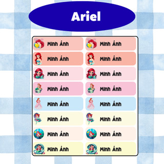 120 Sticker Dán Đồ Dùng Học Tập, Dán Tập Vở, Dán Tên Cho Bé Kích Thước 1x3cm