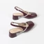 Giày Cao Gót Nữ Bít Mũi Vuông IKUNKA, Sandal Quai Hậu Đính Đá Đi Tiệc, Giày Công Sở Gót Vuông 5cm