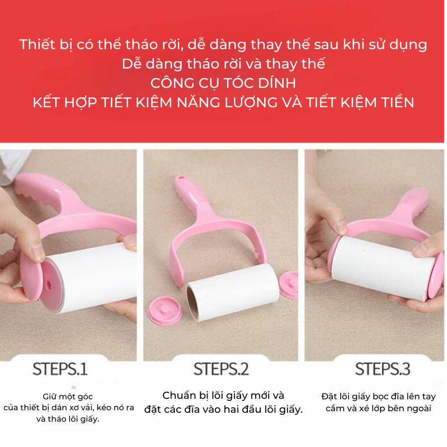 🐾 Cây Lăn Bụi Lông Thú Cưng Chuyên Dụng - Thiết Kế Cán Dài 16cm Dễ Thao Tác, Làm Sạch Nhanh Trên Nệm, Sofa & Quần Áo | Đ