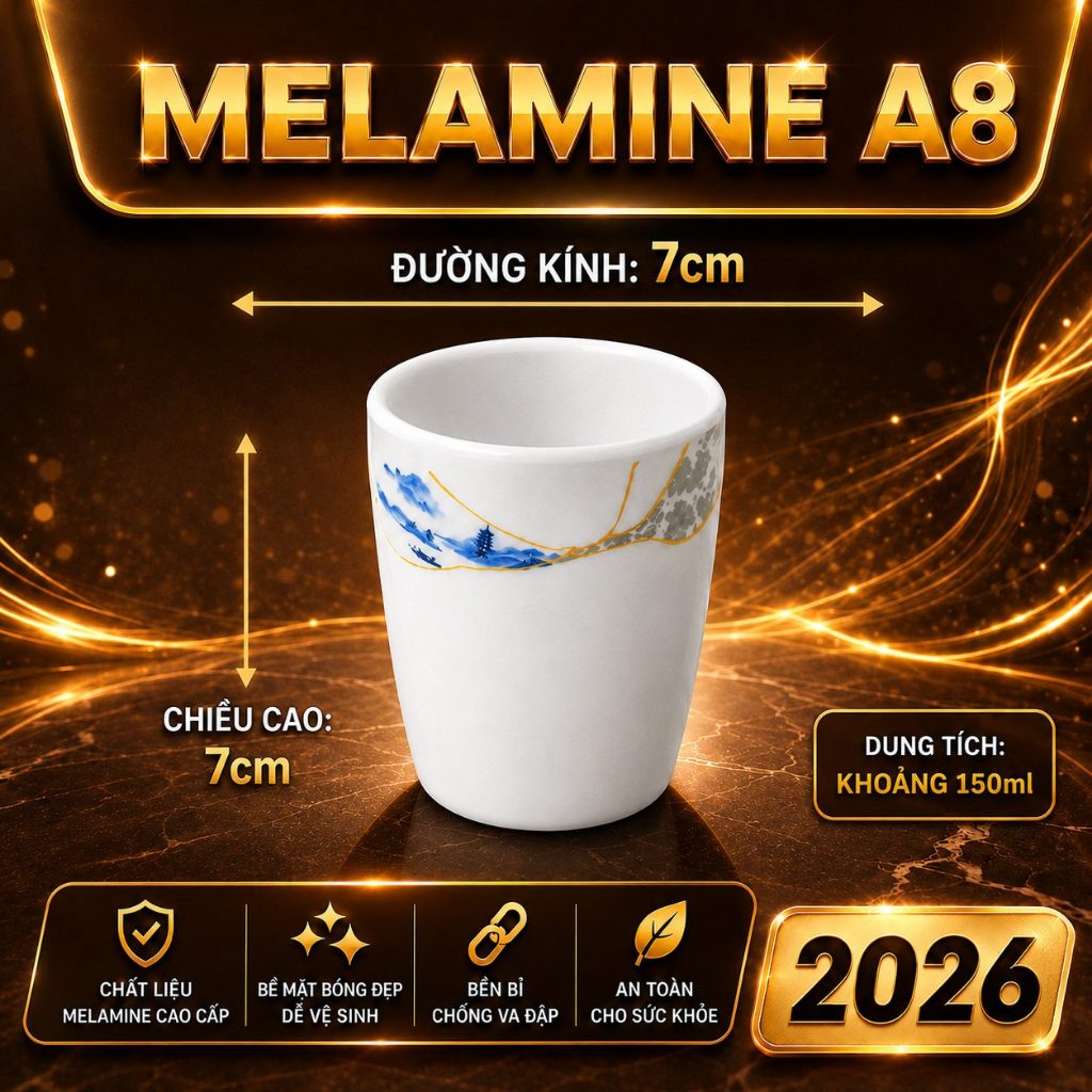 CỐC 801  MELAMINE A8 CAO CẤP – PHONG CÁCH PHƯƠNG ĐÔNG SANG TRỌNG