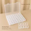 Hộp Đựng Phụ Kiện Chia Ngăn Trong Suốt Đa Năng - Hộp Đựng Đá Nail Charm Nail Hạt Cườm Có Nắp NB19
