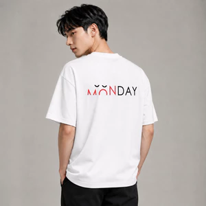 Áo thun nam nữ AURORIS Monday oversize 100% cotton 250gsm cao cấp, áo phông form rộng trẻ trung