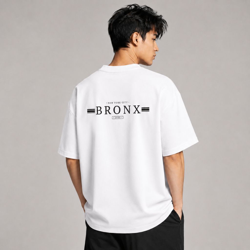 Áo thun nam nữ AURORIS Bronx oversize 100% cotton 250gsm cao cấp, áo phông form rộng trẻ trung