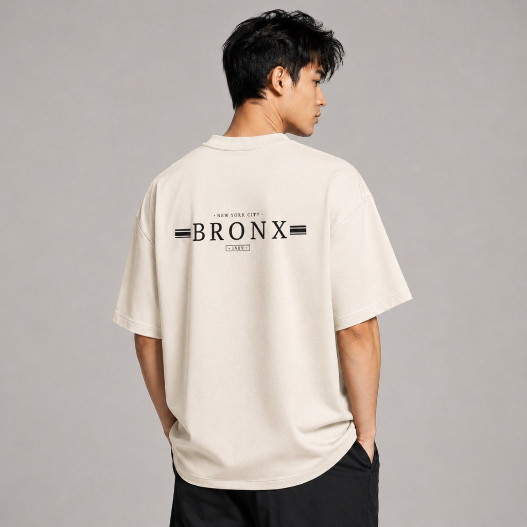 Áo thun nam nữ AURORIS Bronx oversize 100% cotton 250gsm cao cấp, áo phông form rộng trẻ trung
