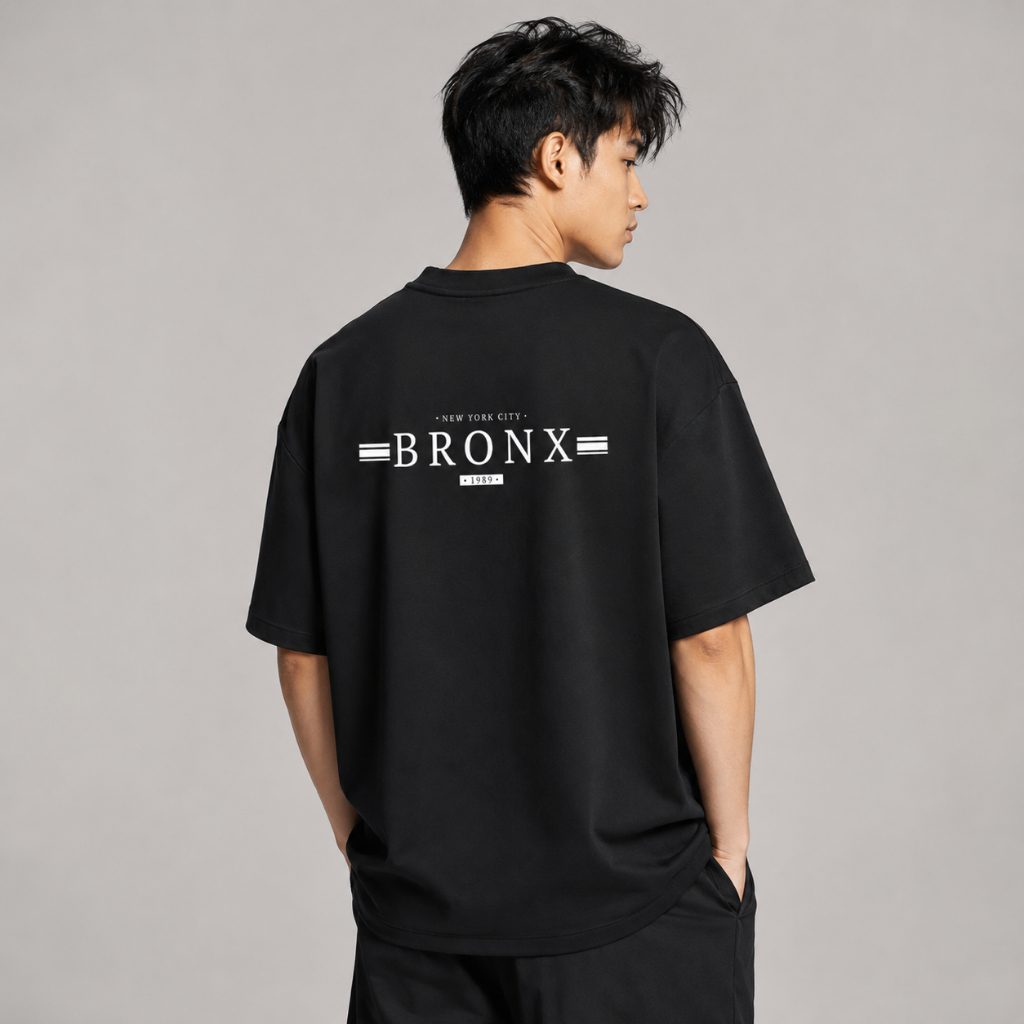 Áo thun nam nữ AURORIS Bronx oversize 100% cotton 250gsm cao cấp, áo phông form rộng trẻ trung