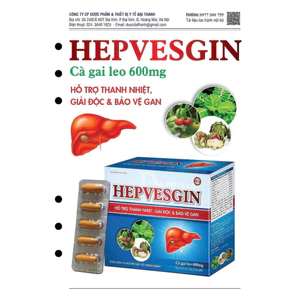 Viên bổ gan CÀ GAI LEO HEPVESGIN 60 viên
