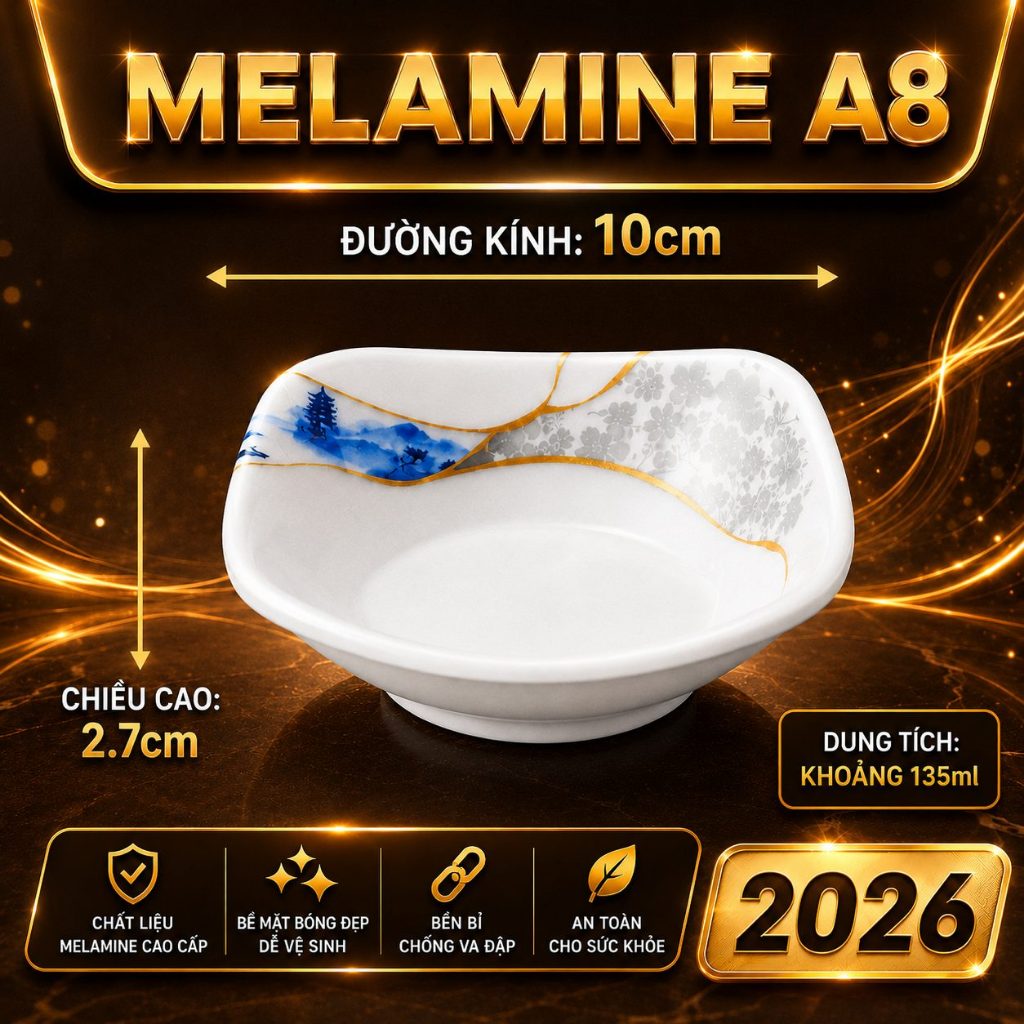 ĐĨA  7813  MELAMINE A8 CAO CẤP – PHONG CÁCH PHƯƠNG ĐÔNG SANG TRỌNG
