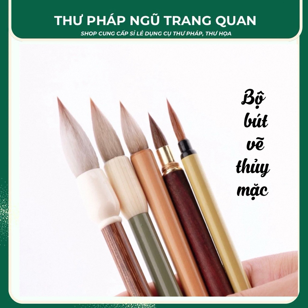Bộ bút lông vẽ tranh thủy mặc