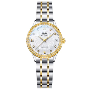 Đồng Hồ Nữ I&W Carnival 615L-T1 Chính Hãng Full Box Chống Nước 30m Kính Sapphire (Máy Cơ Tự Động)