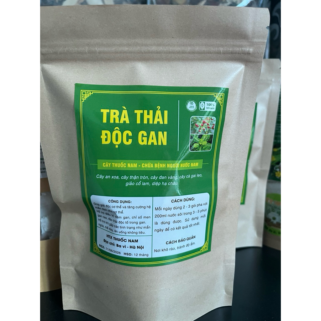 10Gói  trà thảo mộc mát gan, thải độc gan
