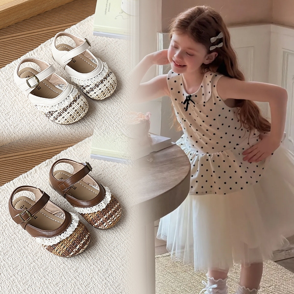 Giày sandal sau mắt cá Bella Neman phong cách vintage, đế êm chân phù hợp bé 1-6 tuổi
