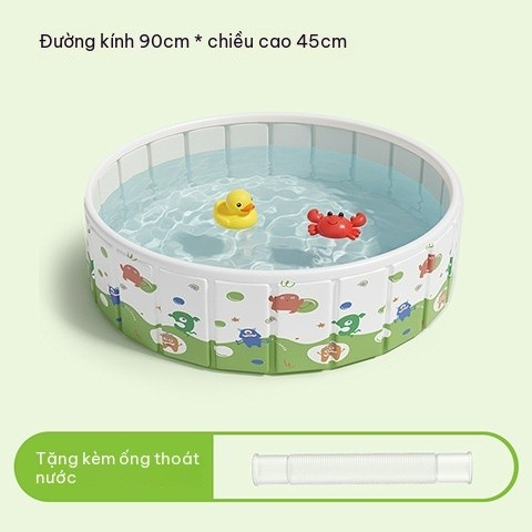 Bể Bơi Tròn Cao Cấp Gấp Gọn Cho Bé Không Cần Bơm Hơi Thành Cứng Bền Đủ Size Cho Bé