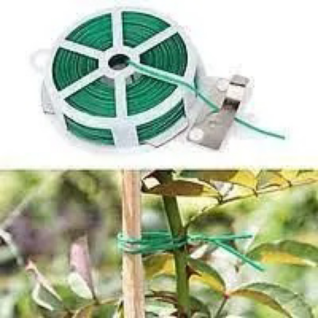 [CÓ SẴN LƯỠI CẮT] Cuộn Dây Buộc Lõi Thép Bọc Nhựa KEYING TWIST TIE 50m - Tiện Lợi,ChắcChắncho CâyCảnh & Đồ Dùng Gia Đình