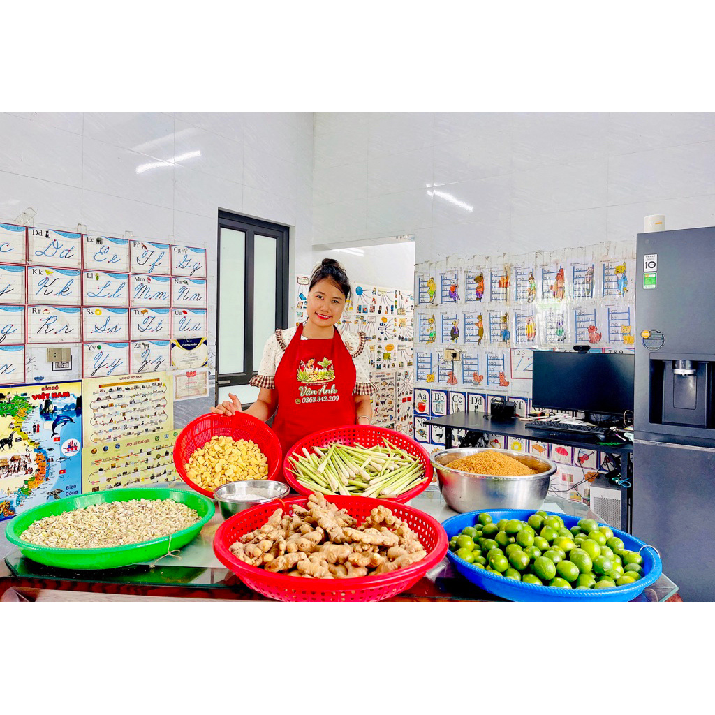 Chanh gừng sả muối đường mía thô(kháng sinh tự nhiên)