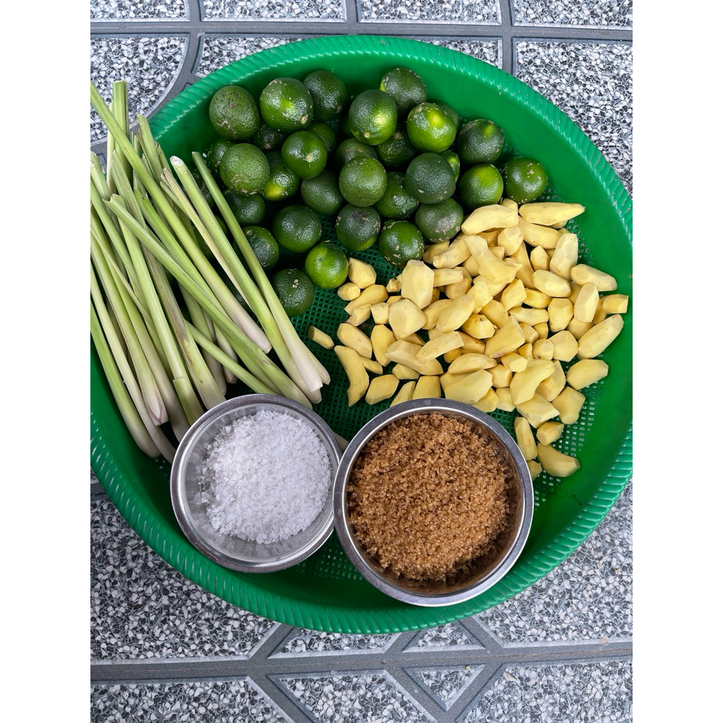 Chanh gừng sả muối đường mía thô(kháng sinh tự nhiên)