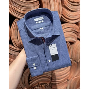 Áo Sơmi nam Linen Blend Hàn Quốc (2 màu) 12885