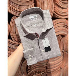Áo Sơmi nam Linen Blend Hàn Quốc (2 màu) 12887