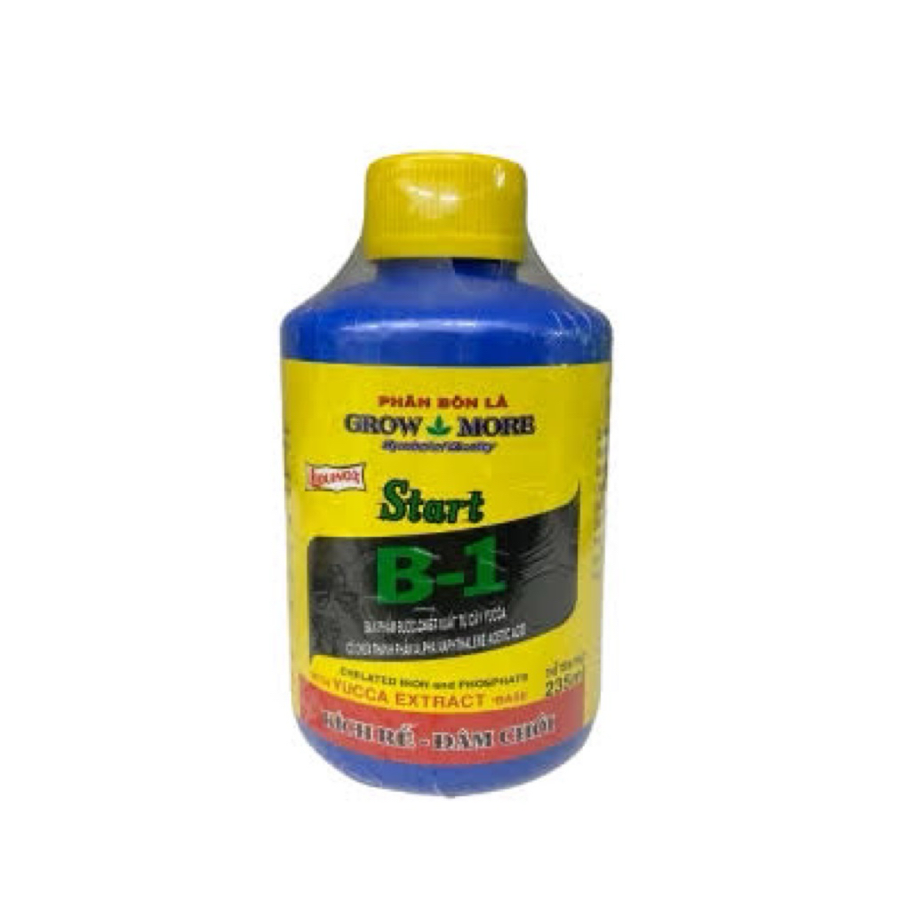 [CHÍNH HÃNG] Vitamin B1 Grow More Start 100ml/235ml - Kích Rễ Cực Mạnh, Phục Hồi Cây Suy, Kích Chồi, Xanh Lá Cho Hoa Lan