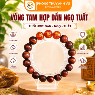 Vòng tam hợp tuổi tuất - Vòng quý nhân dần ngọ tuất - Mắt hổ đỏ nâu - May mắn bình an tài lộc