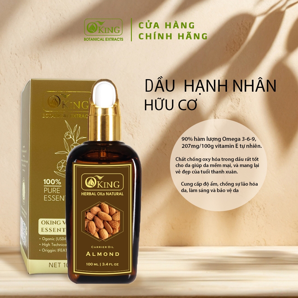Dầu Hạnh nhân nguyên chất | Oking Việt Nam