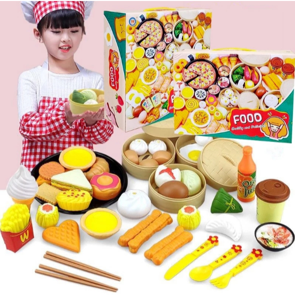 2. BỘ ĐỒ CHƠI NẤU ĂN DIMSUM 88 CHI TIẾT – BÉ THỎA SỨC LÀM ĐẦU BẾP NHÍ