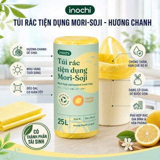 Túi rác tiện dụng inochi - Hương Chanh có quai cầm đủ size S,M,L