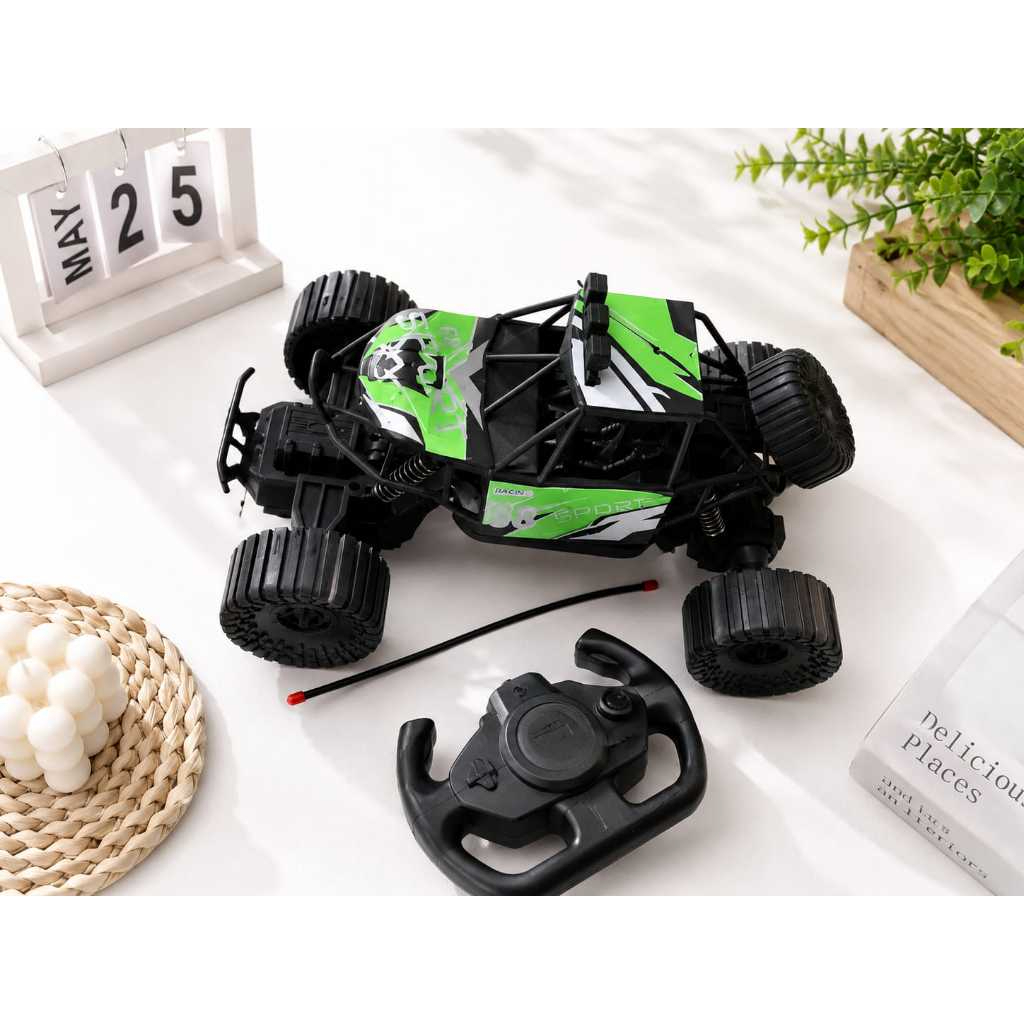 Ô Tô Điều Khiển Từ Xa Địa Hình, Nhựa ABS, Bánh Xe Lớn, Tốc Độ Nhanh, Điều Khiển Không Dây