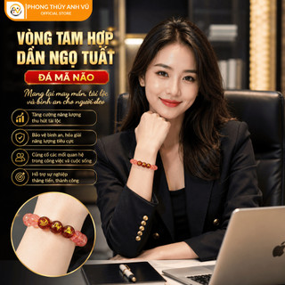 Vòng phong thủy tuổi dần - vòng tam hợp tuổi dần - mã não hồng đỏ - may mắn tài lộc bình an