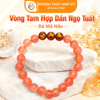 Vòng phong thủy tuổi dần - vòng tam hợp tuổi dần - mã não hồng đỏ - may mắn tài lộc bình an