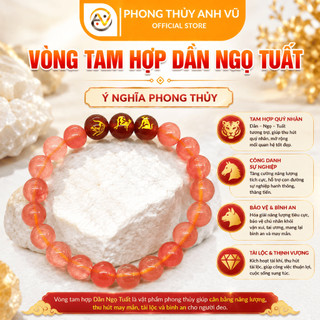 Vòng phong thủy tuổi dần - vòng tam hợp tuổi dần - mã não hồng đỏ - may mắn tài lộc bình an