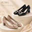 IKUNKA Giày Cao Gót Mary Jane Mũi Vuông Sandal Quai Ngang Đế Êm Công Sở Giày Nữ Đi Tiệc Thanh Lịch