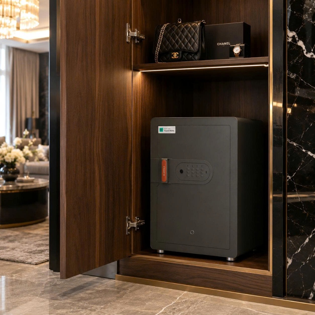 Két sắt mini vân tay Xiaomi CRMCR 30MS thông minh vân tay điện tử bảo hành hãng 2 năm miễn phí vận chuyển