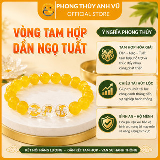 Vòng tay mệnh kim - vòng phong thủy tuổi dần - chất liệu mã não vàng - may mắn tài lộc bình an