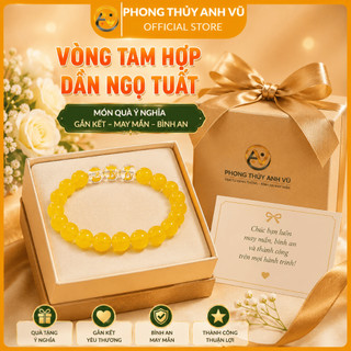 Vòng tay mệnh kim - vòng phong thủy tuổi dần - chất liệu mã não vàng - may mắn tài lộc bình an