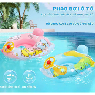 [Tặng Bơm] Phao Bơi Trẻ Em Chống Lật Xỏ Chân An Toàn Cho Bé 1-5 Tuổi Phao Bơi Cho Bé Trai Bé Gái