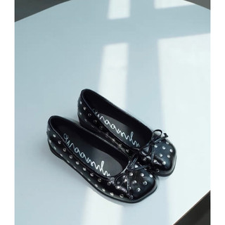Giày Mooreyu Atelier studded bow ballet flats