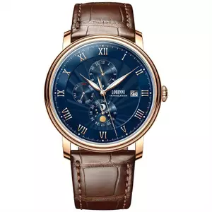 Đồng Hồ Nam Chính Hãng Lobinni LB11023G-D2 Full Box Chống Nước Kính Sapphire (Máy Cơ Tự Động)