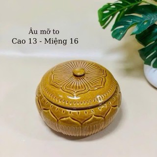 Âu Đựng Mỡ, Đựng Muối,Đựng Mẻ,Muối Dưa Cà,Kim Chi Có Tráng Men Bát Tràng