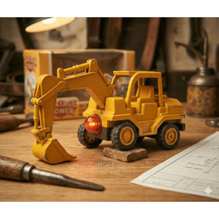 Xe Cẩu Chạy Pin Phát Sáng – Đồ Chơi Xe Công Trình Có Nhạc & Đèn LED